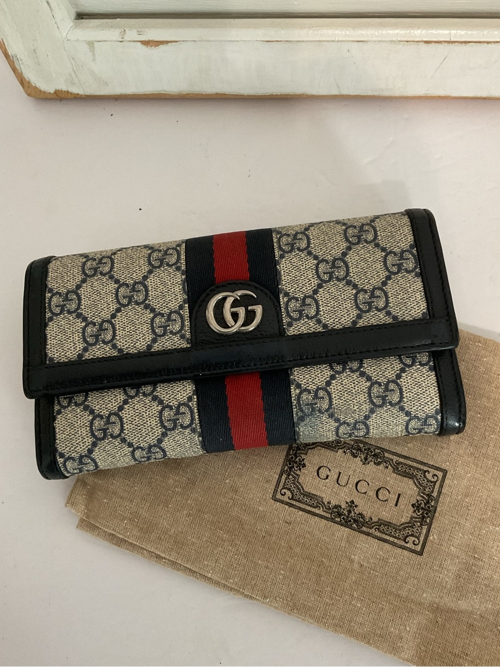 Gucci Wallet Ophidia GG Supreme Continental - Picture 2 of 14